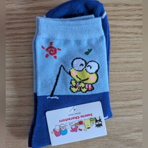 NWT - Licensed Sanrio Characters -  Socks Keroppi